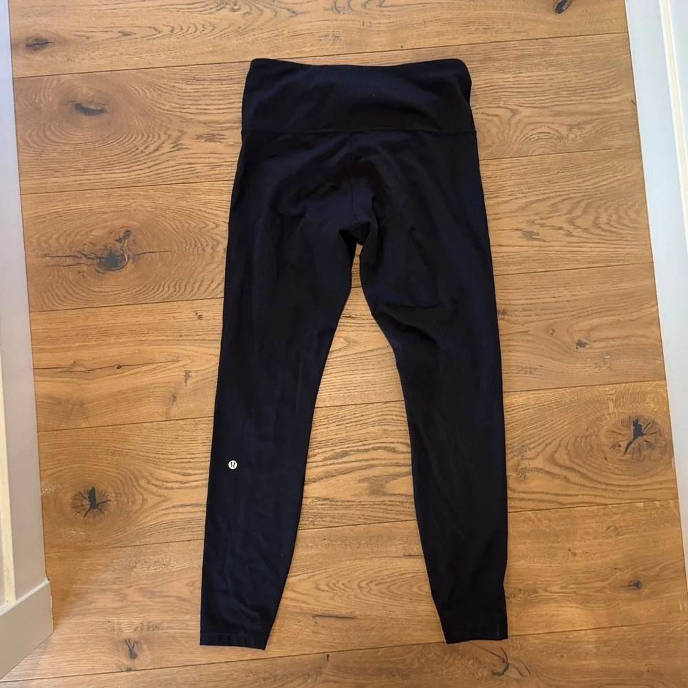 Lululemon athletica Wunder Train Ribbed high rise tight 28" - black - Picture 5 of 6